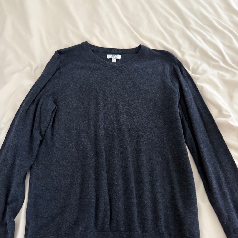 Croft & Barrow Men's Dark Blue V-Neck Sweater